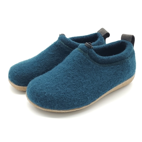 Haflinger Guido Wool Slip On Adjustable Cushioned Clog Womens Size 7 EU 38 - Picture 3 of 9